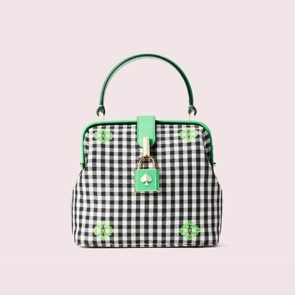 kate spade Handbags - Kate Spade Green and Black Checkered Handbag